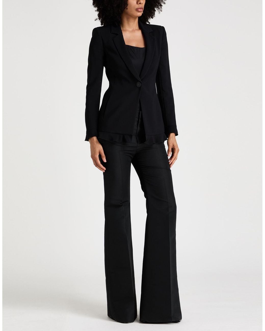 Giorgio Armani Black Blazer Viscose, Elastane