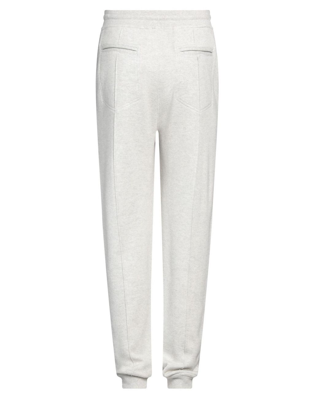Brunello Cucinelli White Cashmere-Blend Track Pants for men