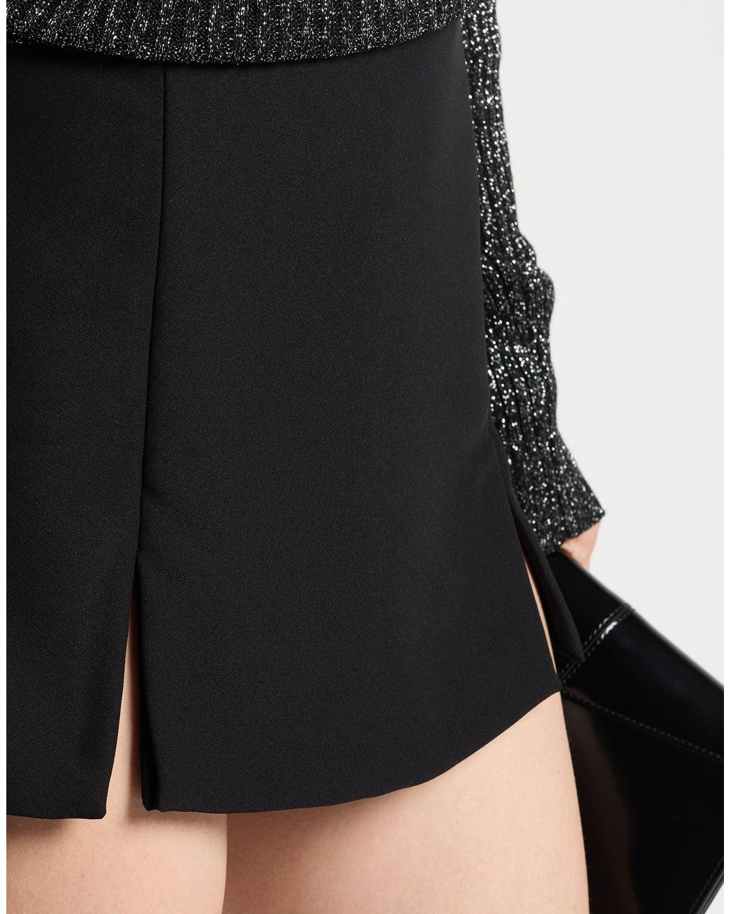 Soallure Black Shorts & Bermuda Shorts Polyester