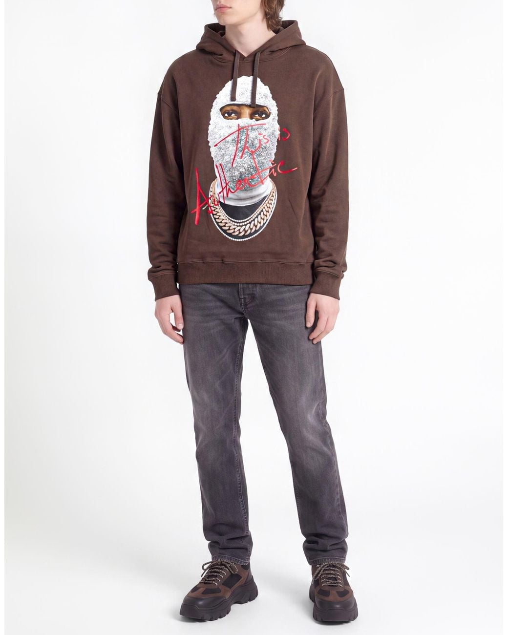 Ih Nom Uh Nit Blue Sweatshirt Cotton, Elastane for men