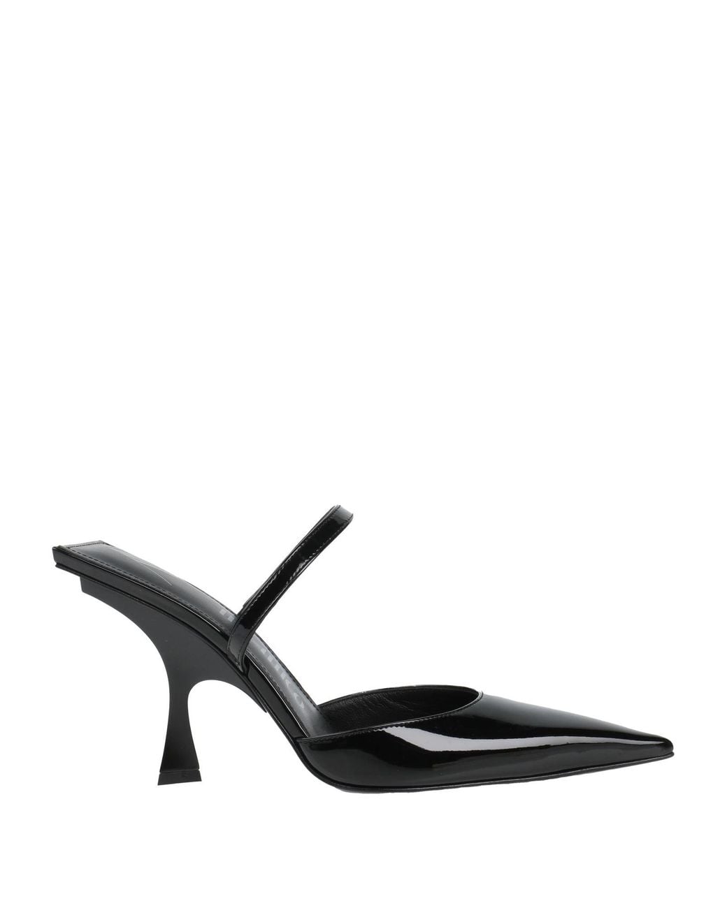 The Attico Black Mules & Clogs Textile Fibers