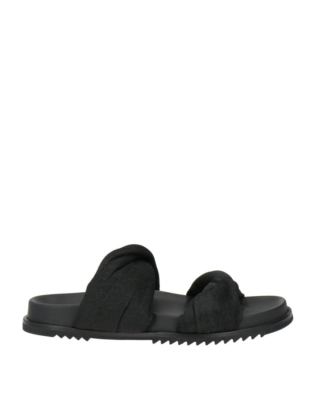 Rick Owens Black Sandals Leather