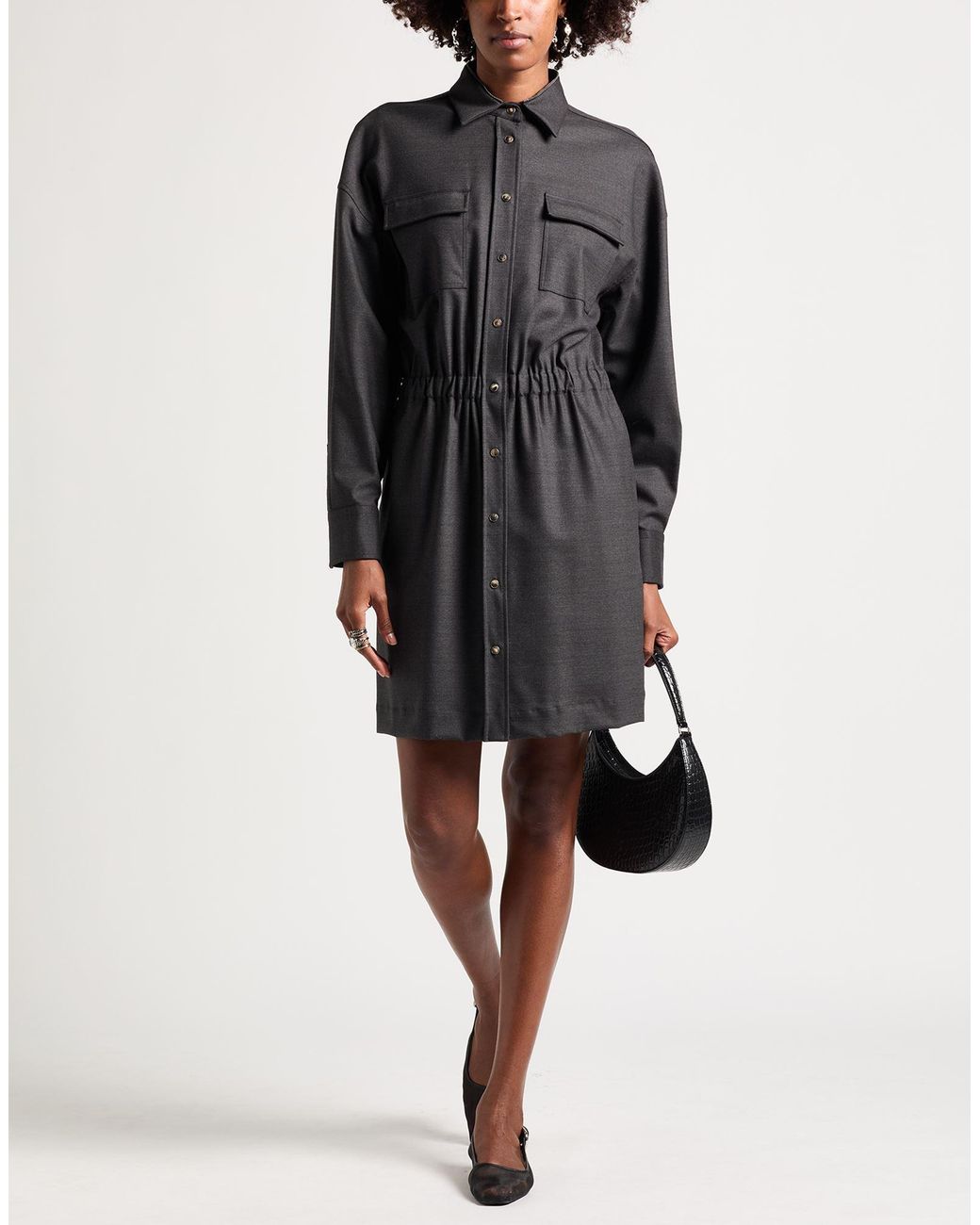 Brunello Cucinelli Black Mini Dress