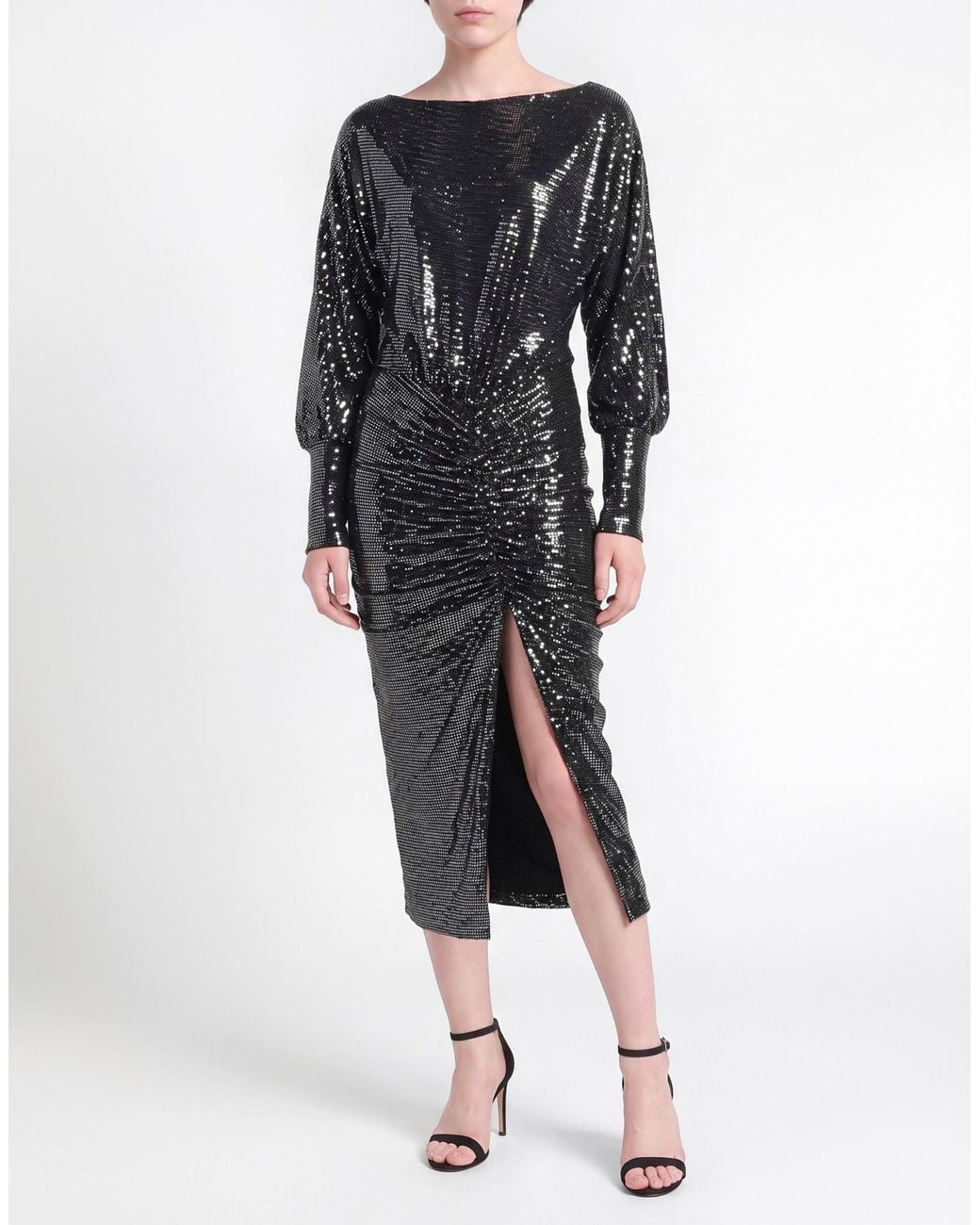 Dixie Black Midi Dress Polyamide, Polyester, Elastane