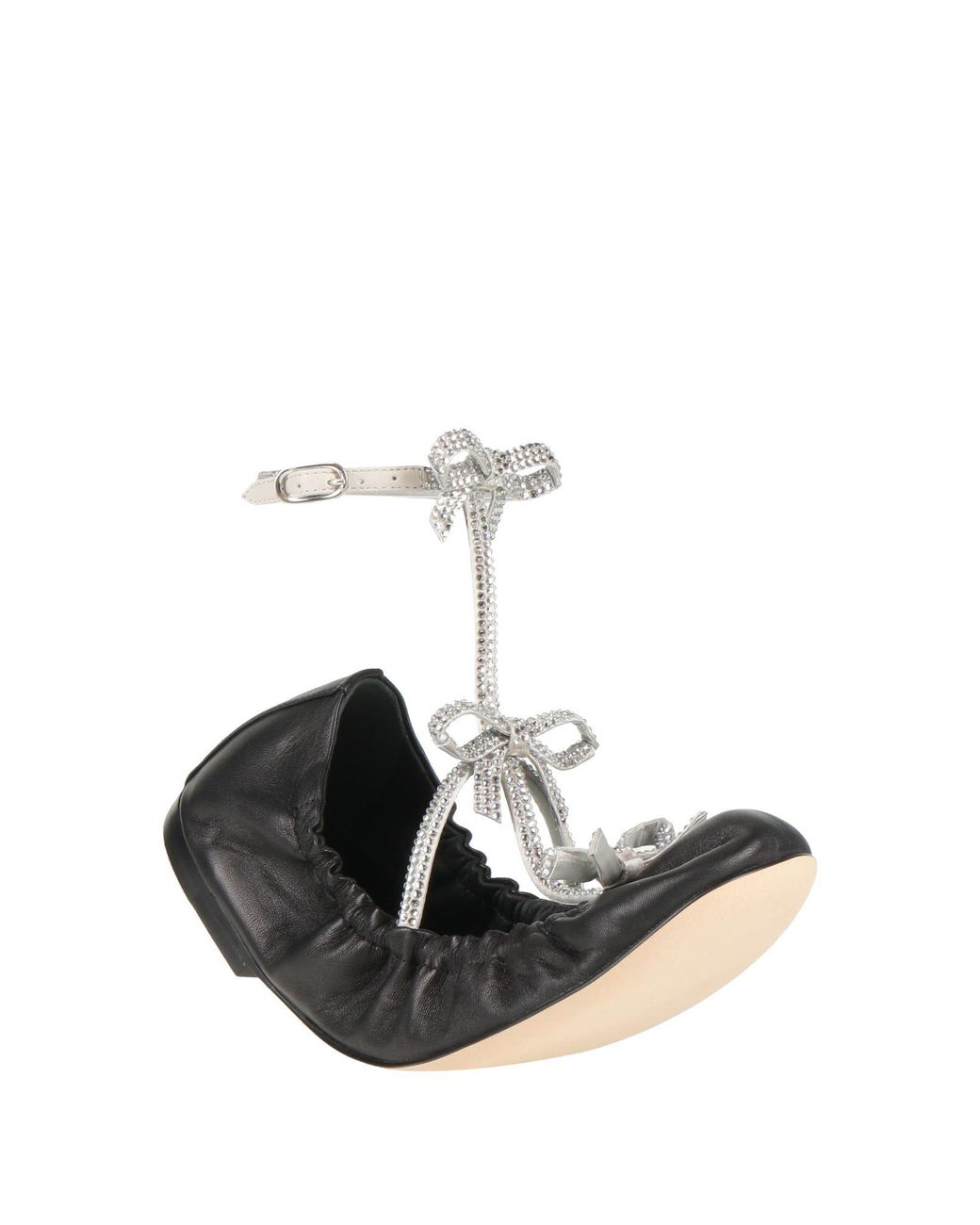 Rene Caovilla Black Ballet Flats