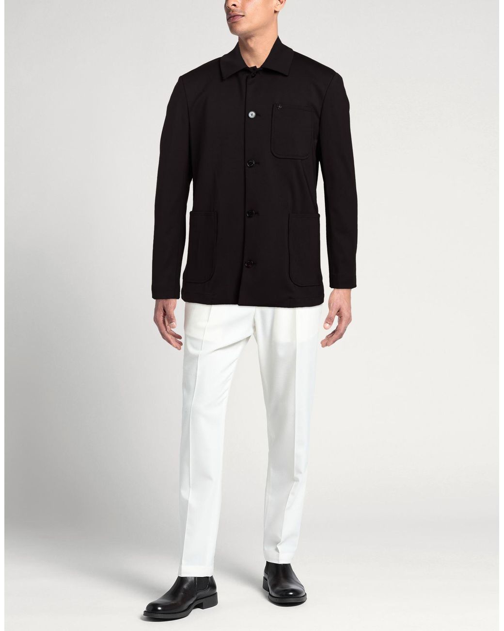 DISTRETTO 12 Black Blazer for men