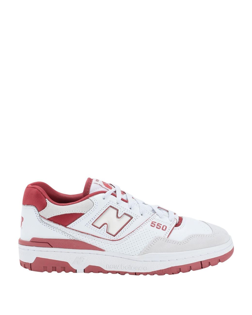 New Balance White 550 Basketball Sneaker for men