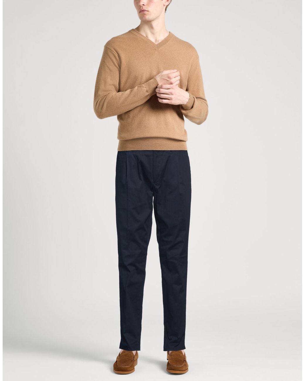 Lardini Blue Midnight Pants Cotton, Elastane for men