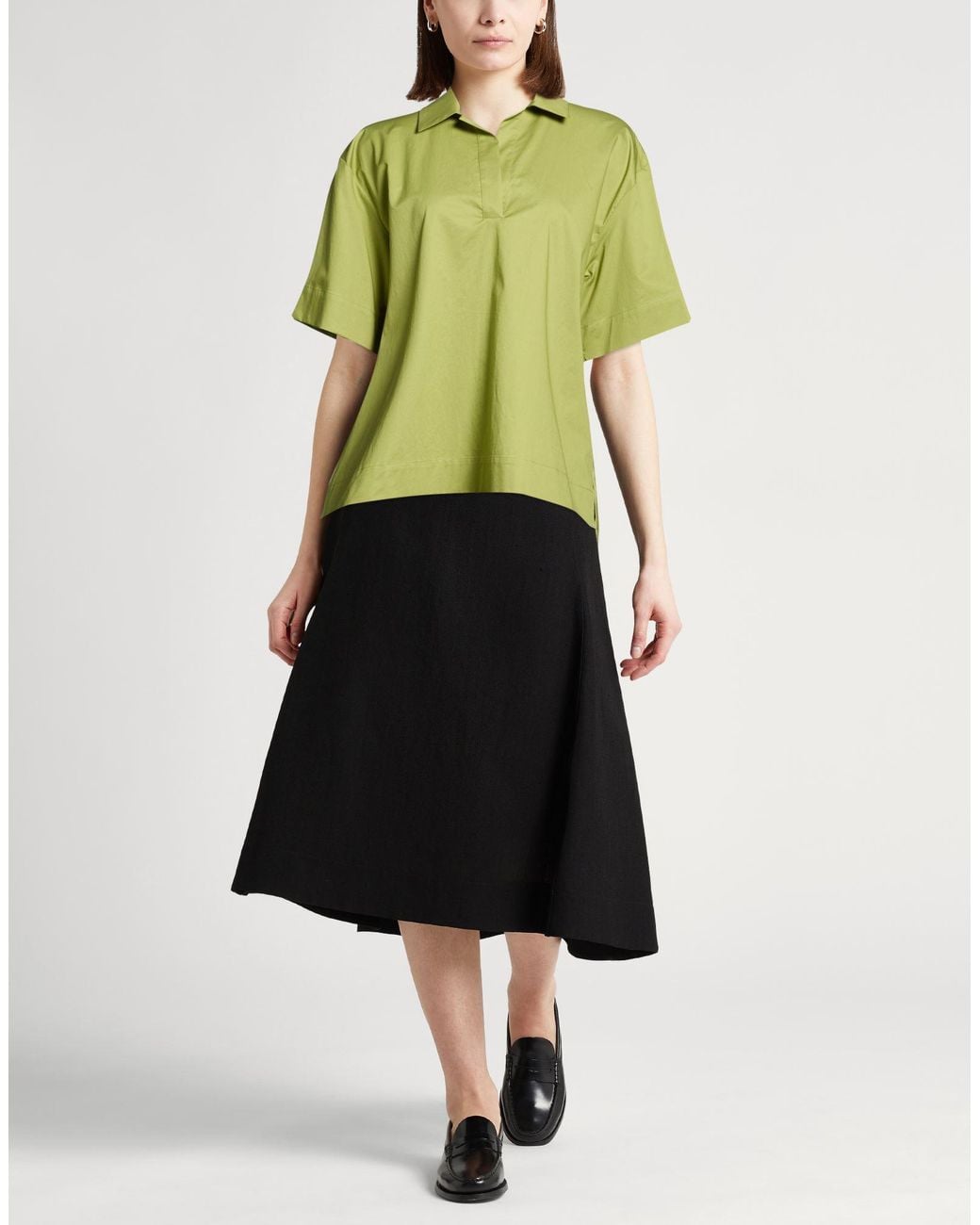 Peserico Green Military Top Cotton, Elastane