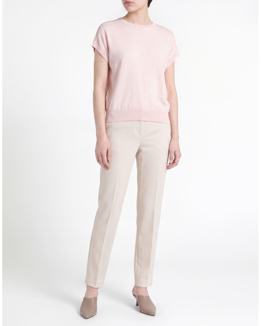 Peserico Pink Blush Sweater Cotton