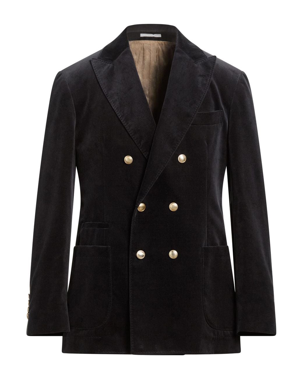 Brunello Cucinelli Black Blazer Cotton for men