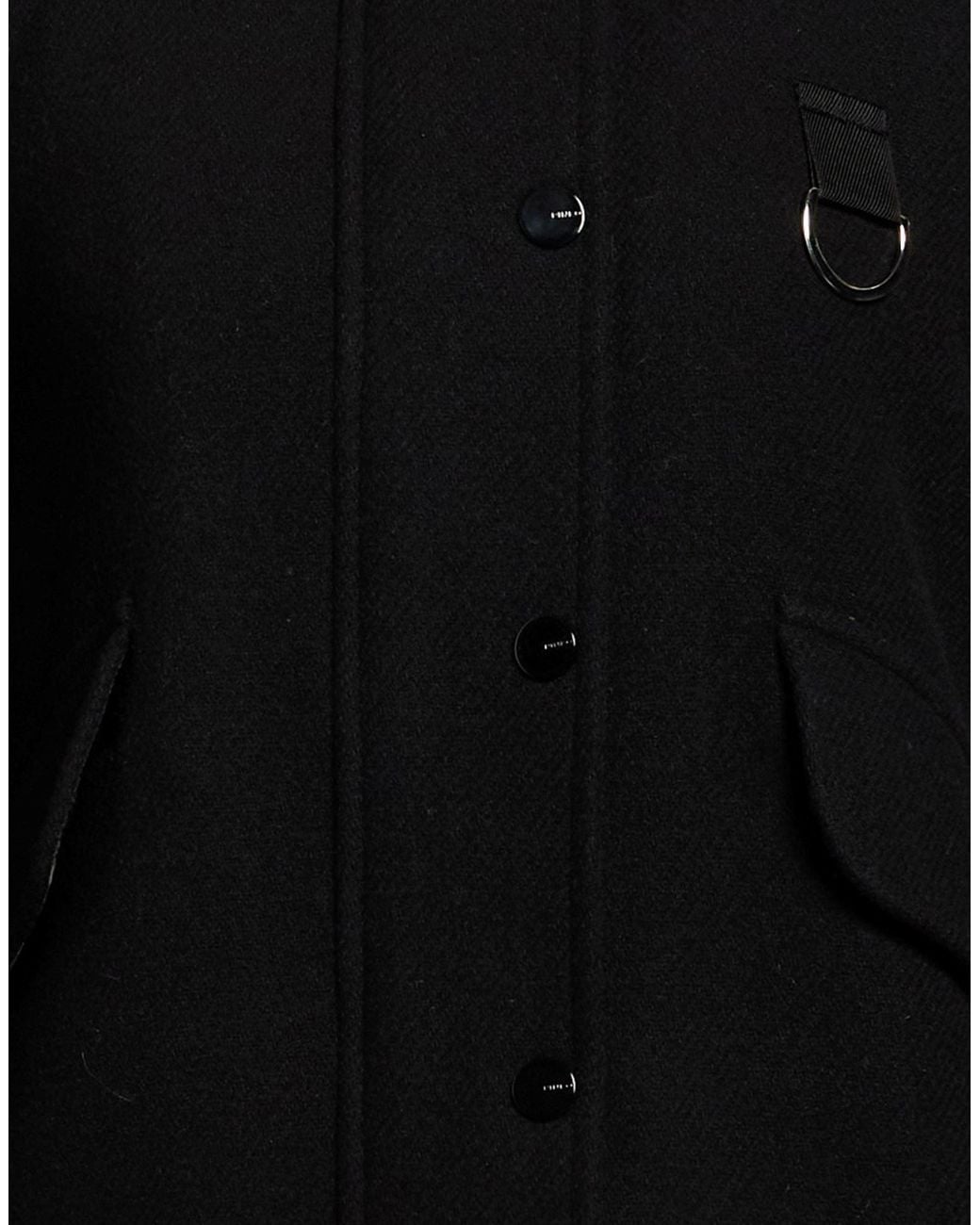 Pinko Black Jacket Wool, Nylon