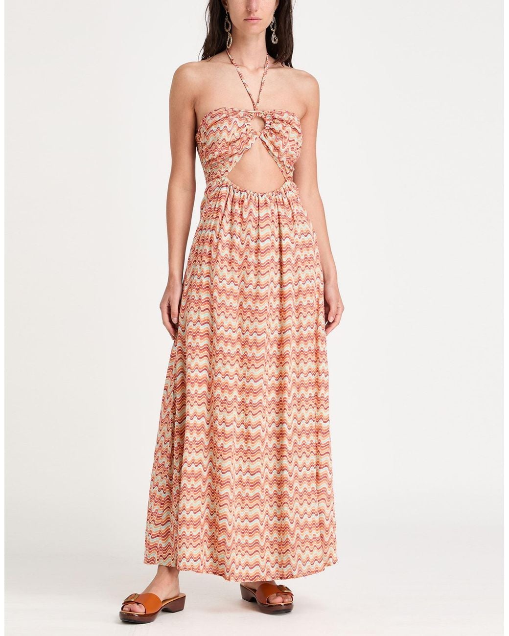 Faithfull The Brand Pink Maxi Dress Linen