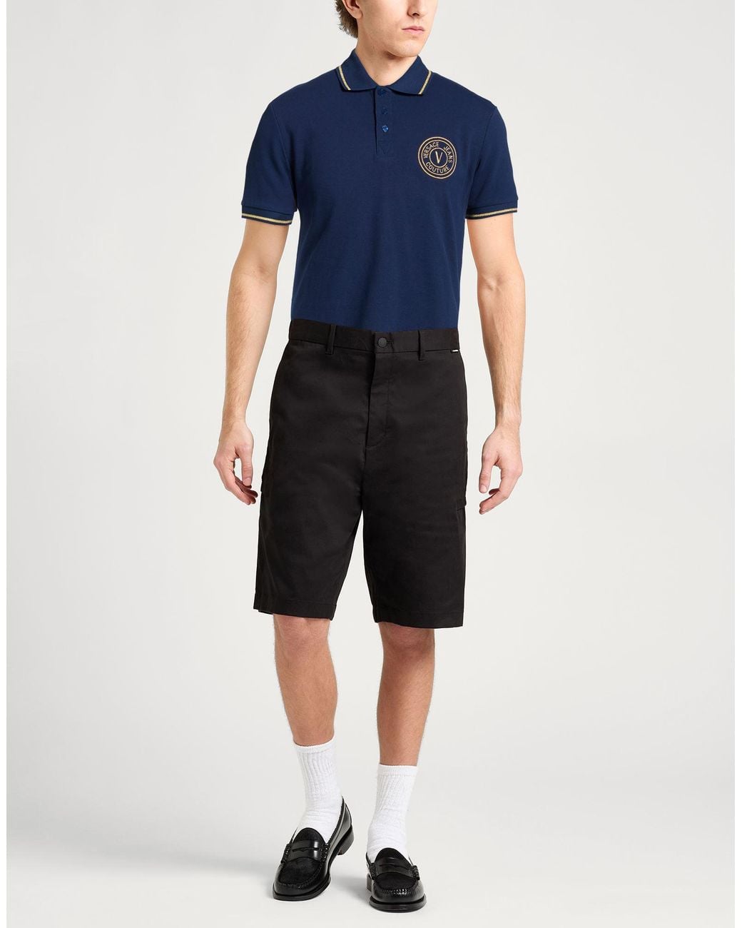 Versace Jeans Couture Blue Polo Shirt for men