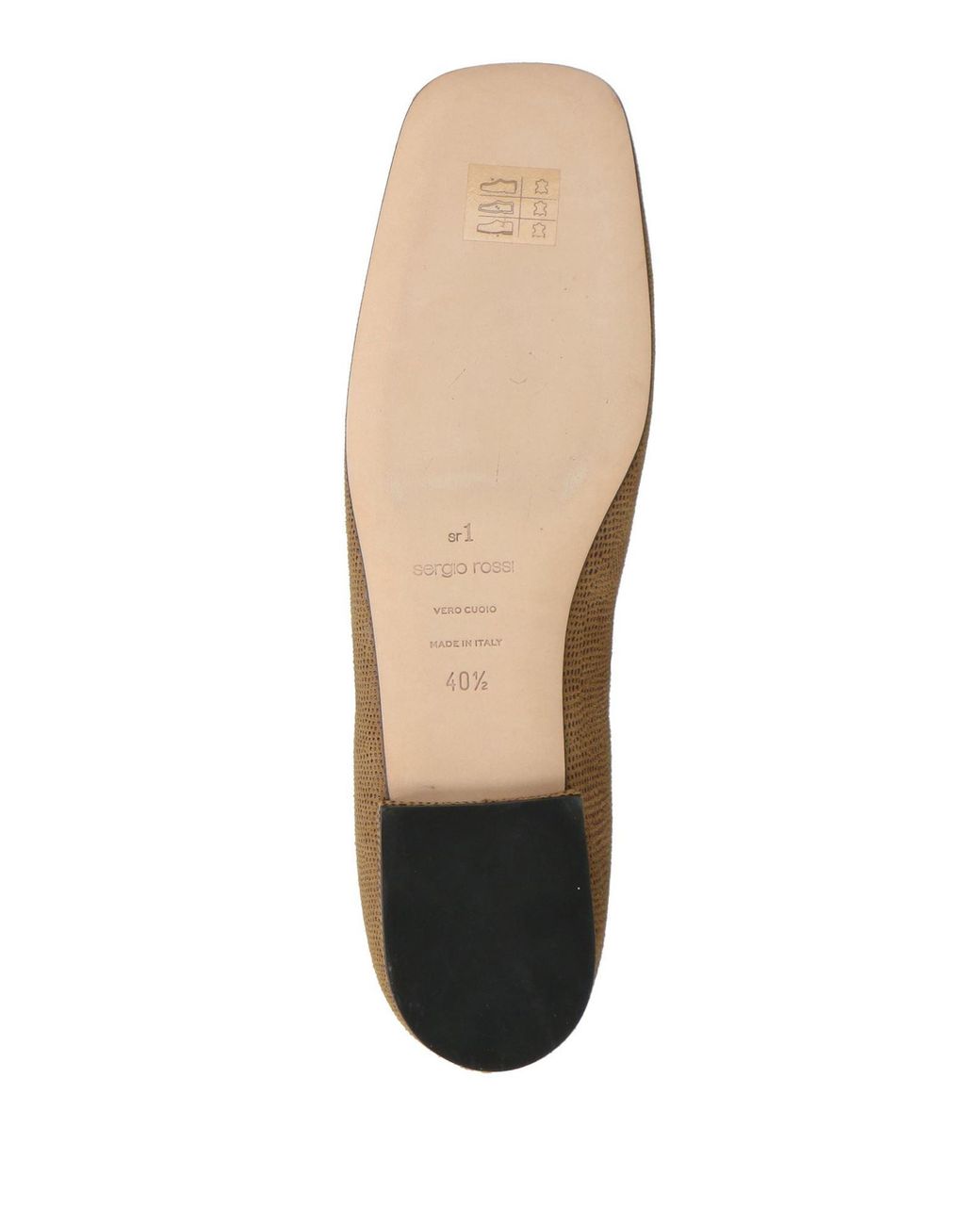 Sergio Rossi Brown Ballet Flats