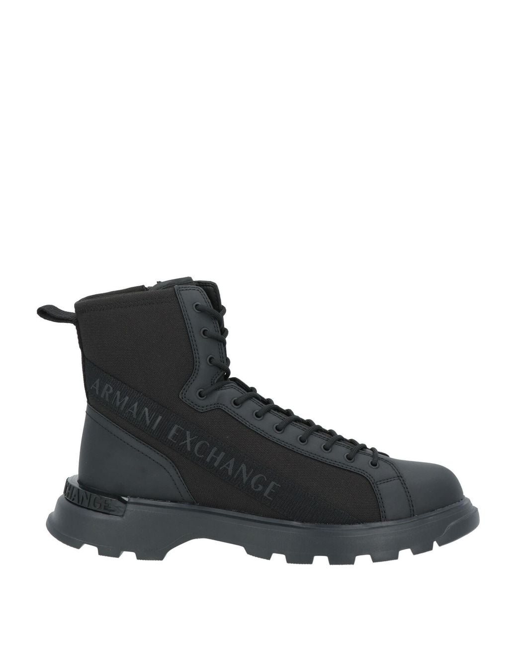 ARMANI EXCHANGE Black Ankle Boots for men