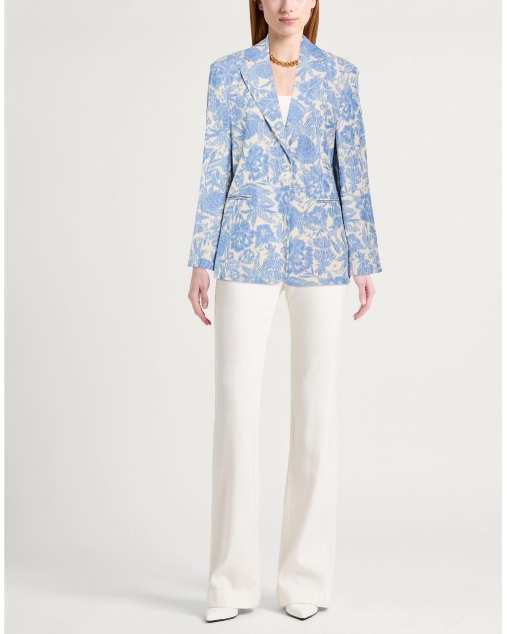 Momoní Blue Blazer Viscose, Polyester