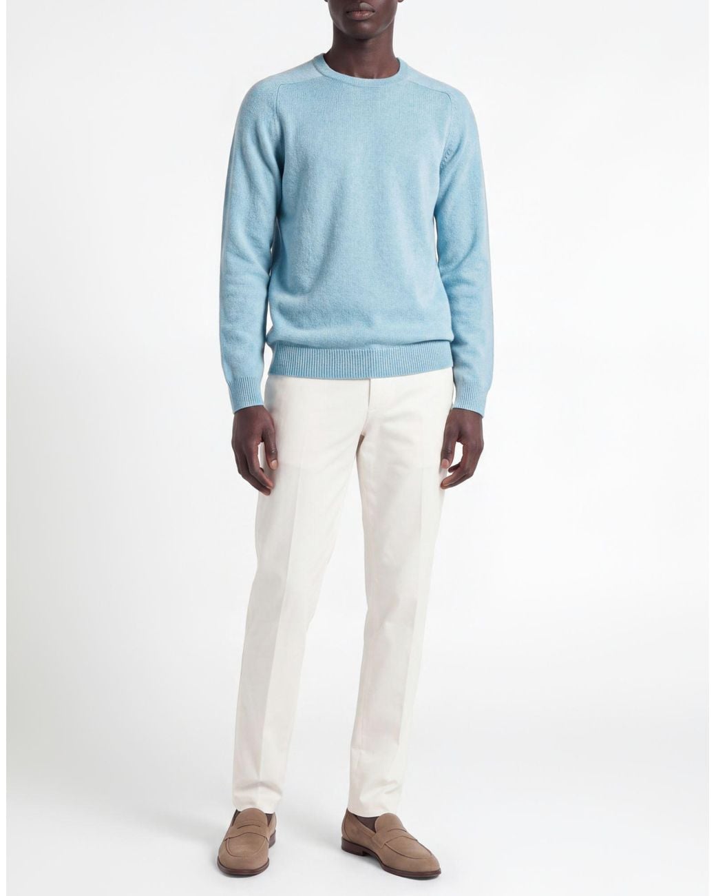 Alan Paine Blue Sweater Wool for men