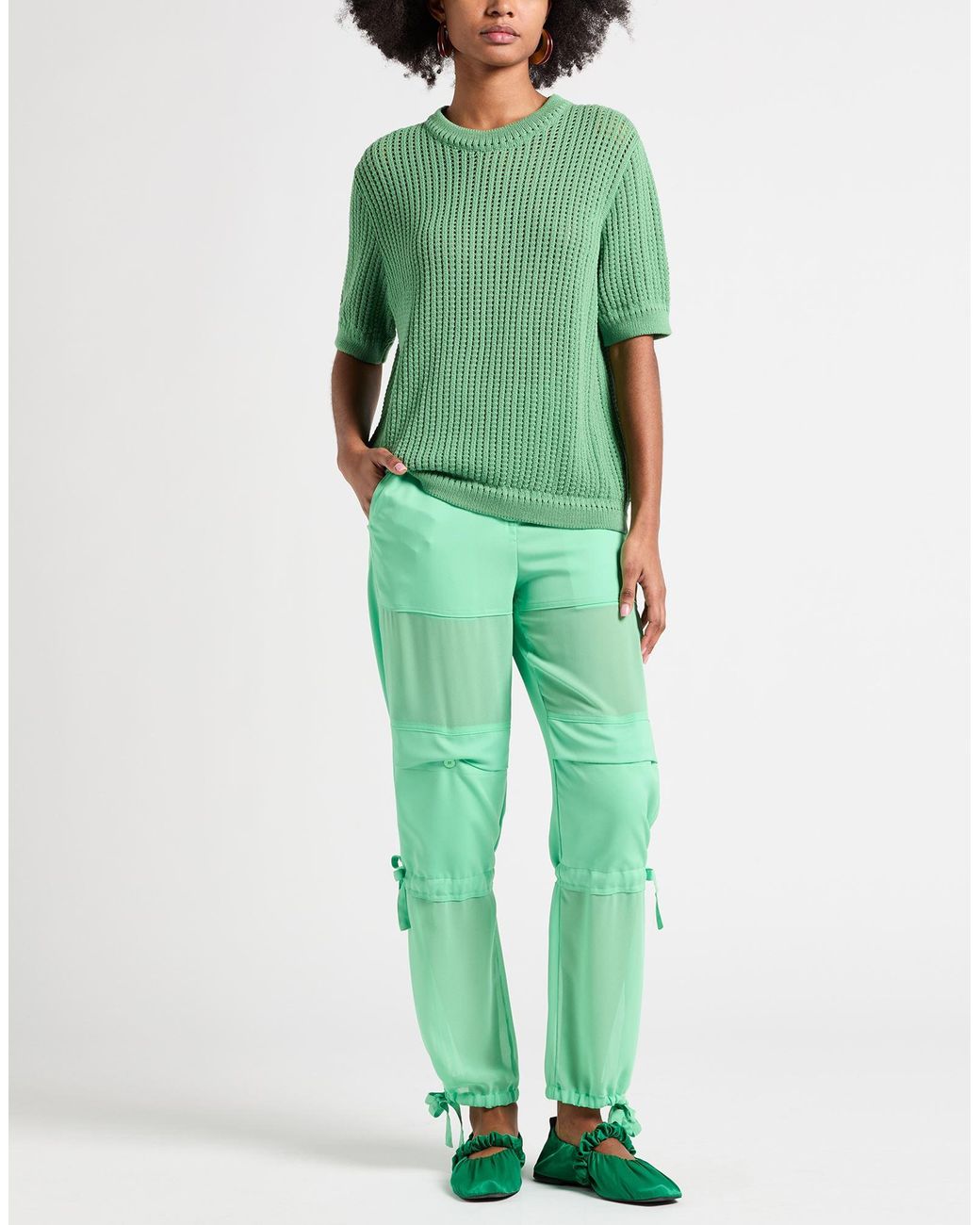 Pinko Green Light Pants Polyester