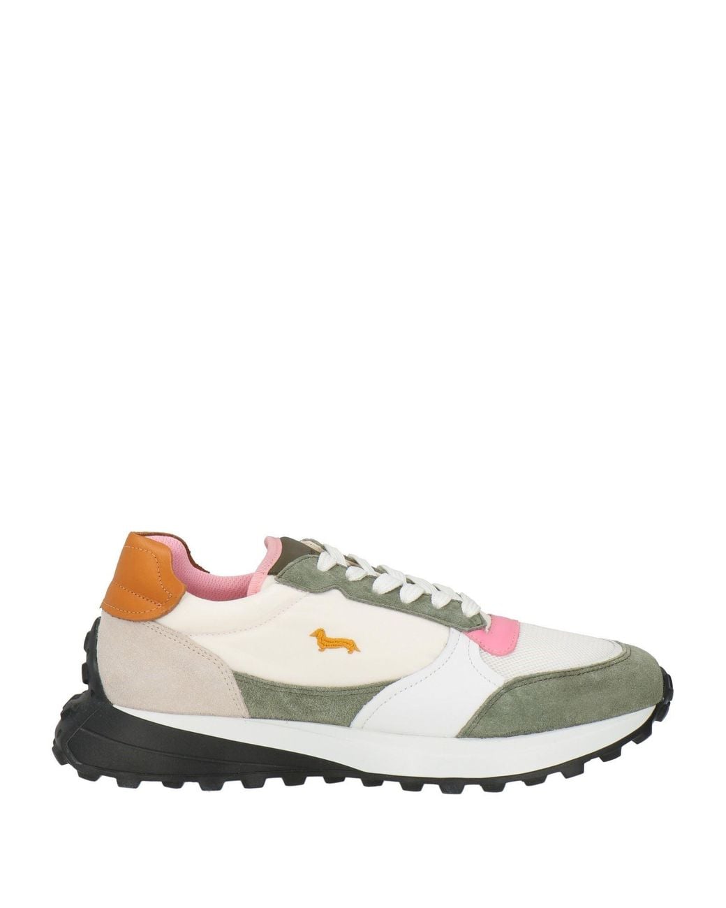 Harmont & Blaine White Sneakers Leather, Textile Fibers
