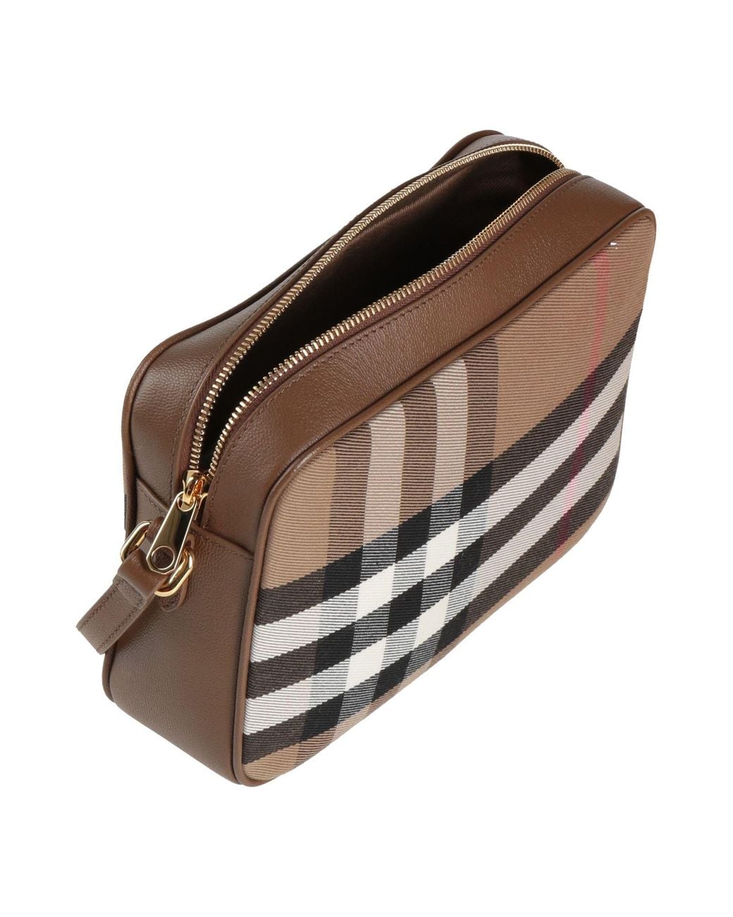 Burberry Brown Cross-Body Bag Cotton, Calfskin