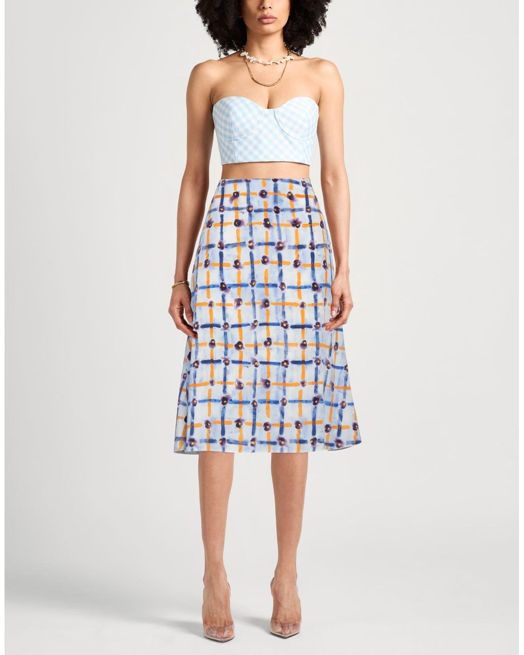 Marni Blue Midi Skirt
