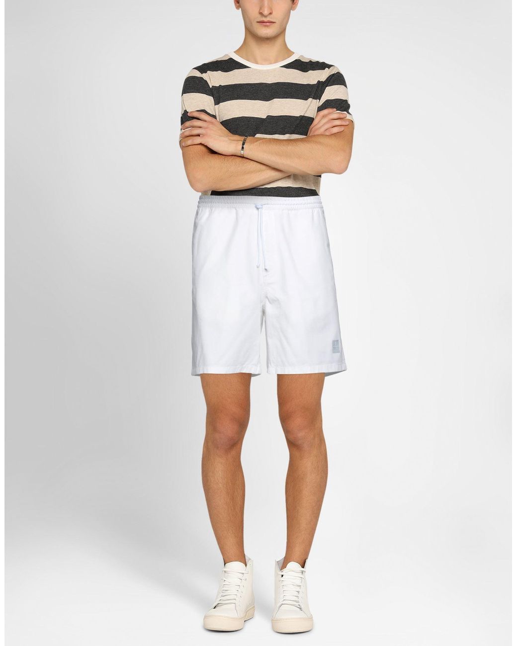 Department 5 White Shorts & Bermuda Shorts Cotton for men