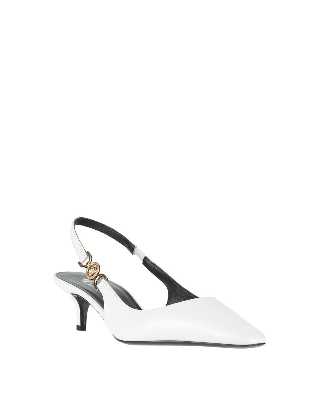 Versace White Pumps Calfskin
