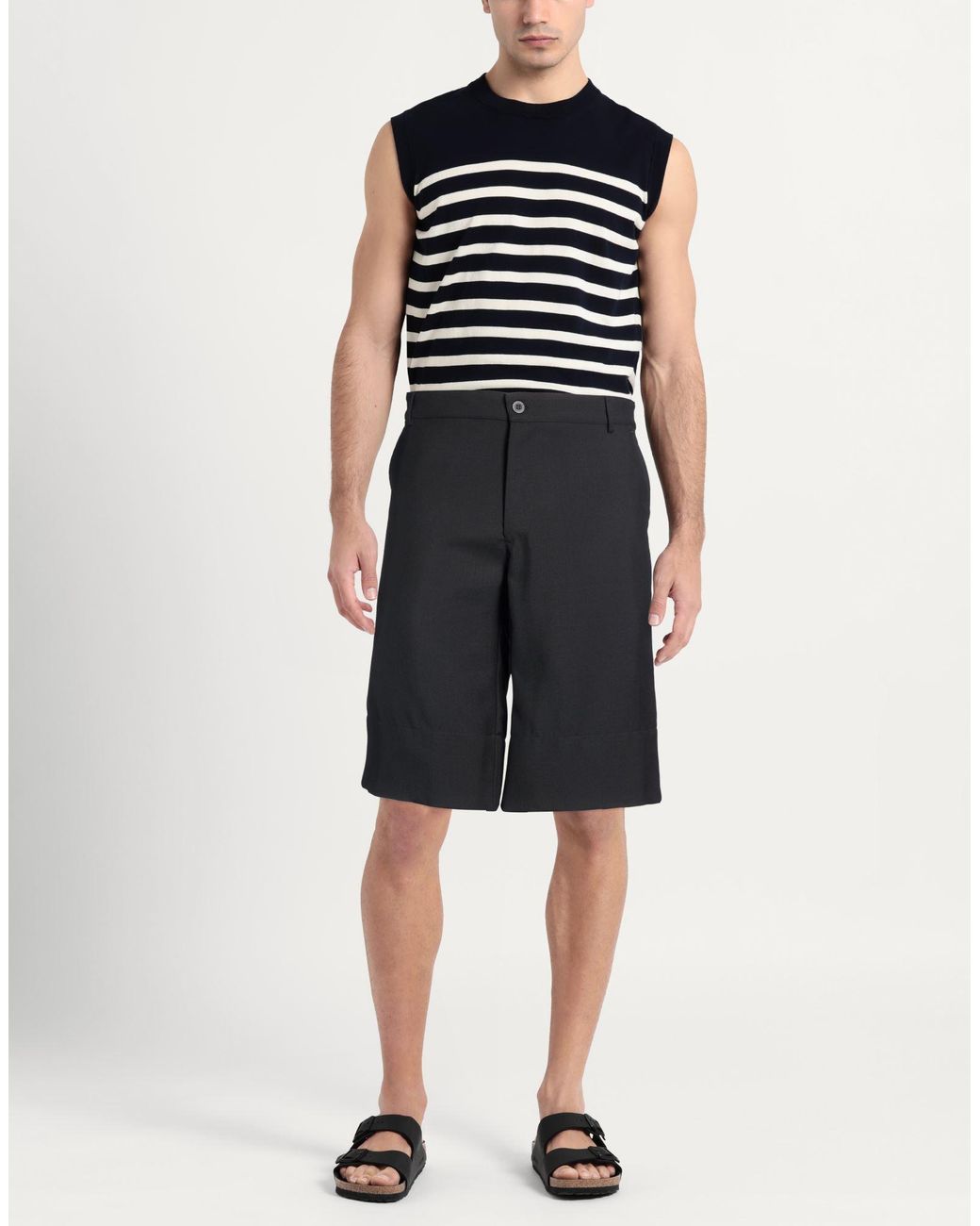 GR10K Blue Shorts & Bermuda Shorts Wool for men