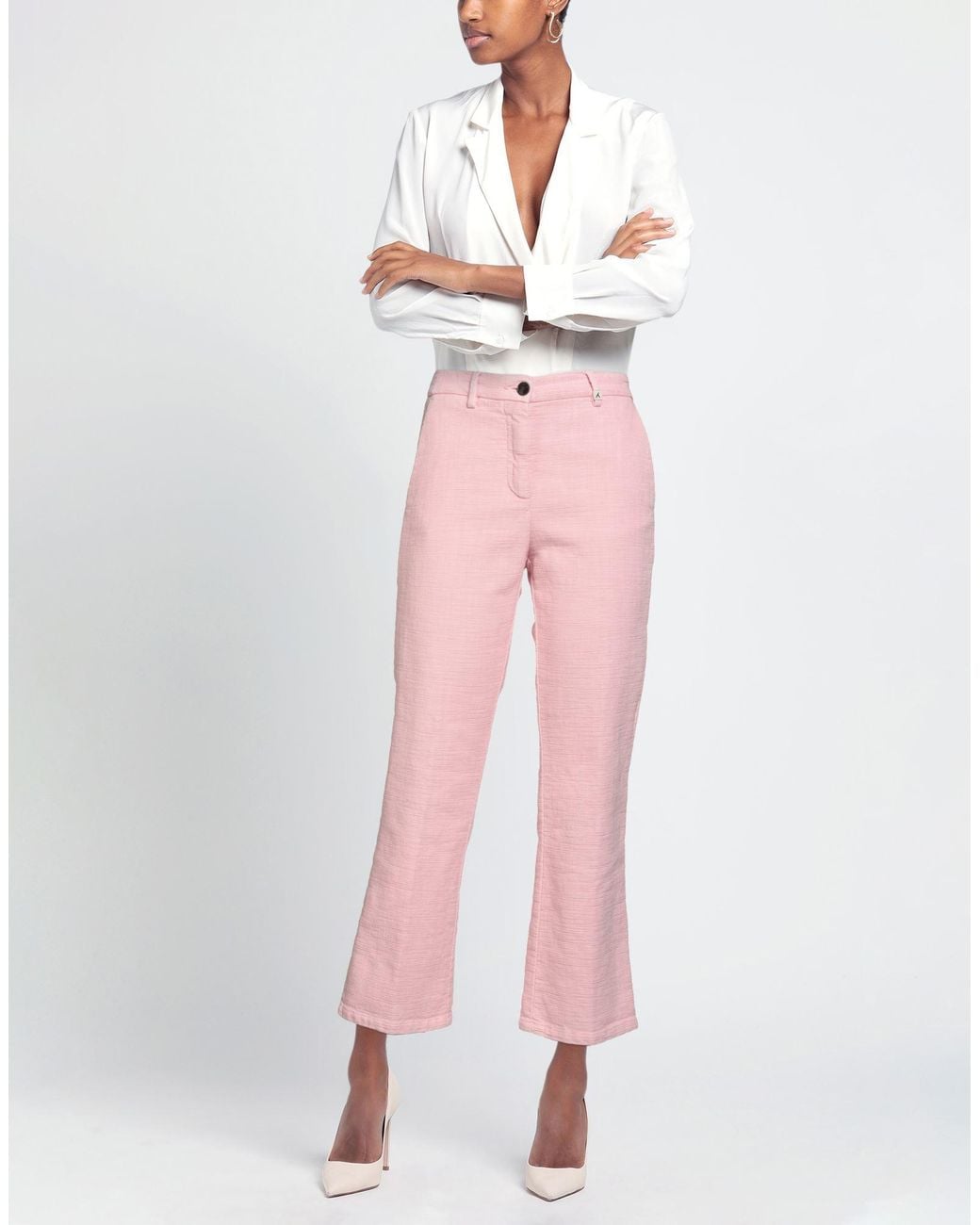 Myths Pink Pants Cotton, Elastane