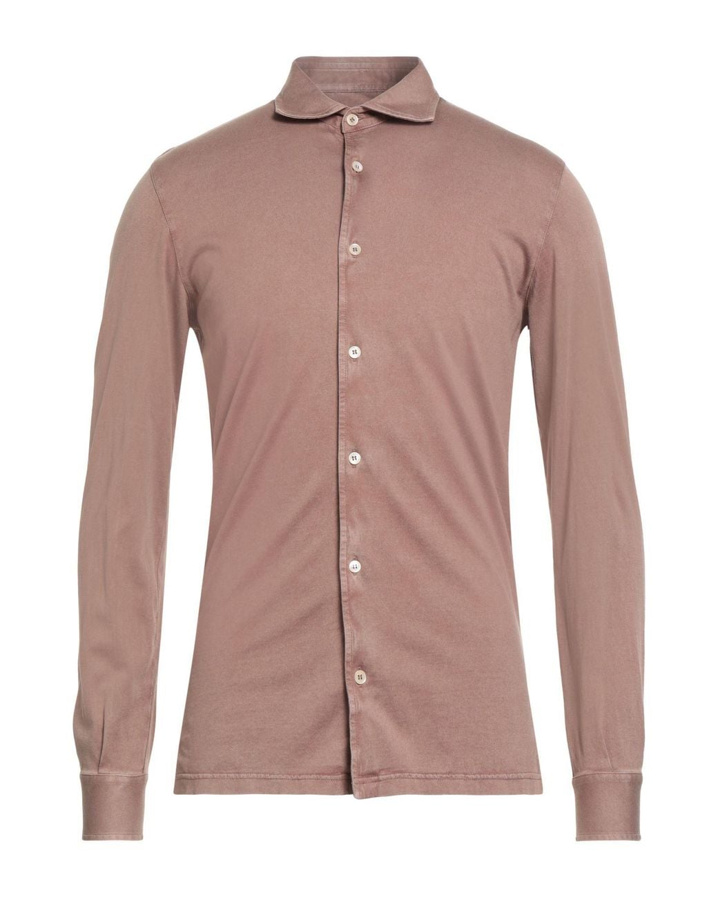 Fedeli Pink Shirt Organic Cotton for men