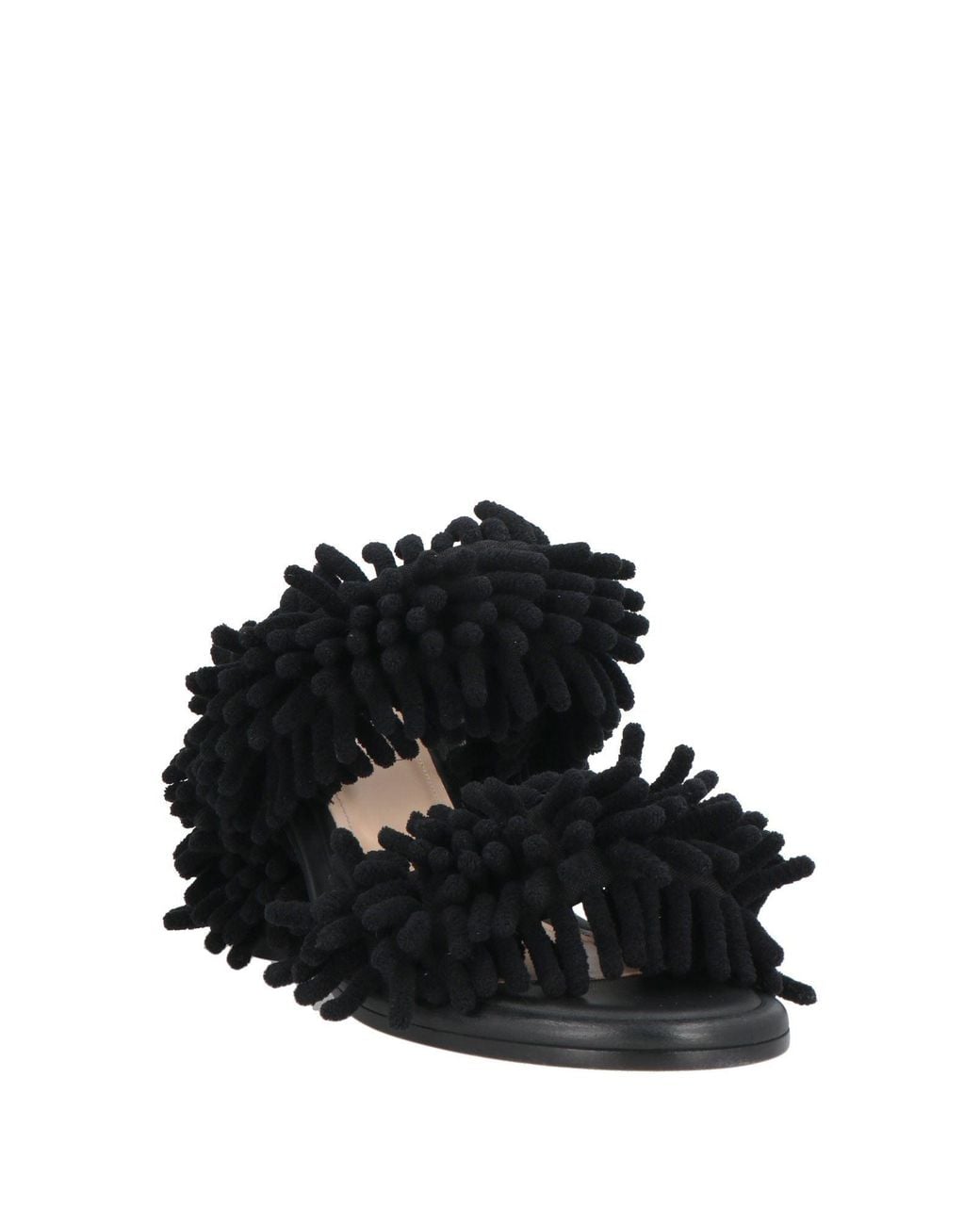 Agl Attilio Giusti Leombruni Black Sandals Textile Fibers
