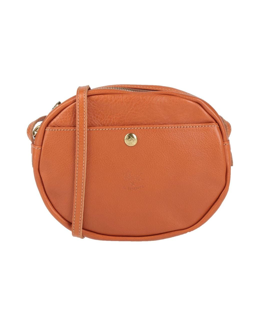 Il Bisonte Orange Umhängetasche