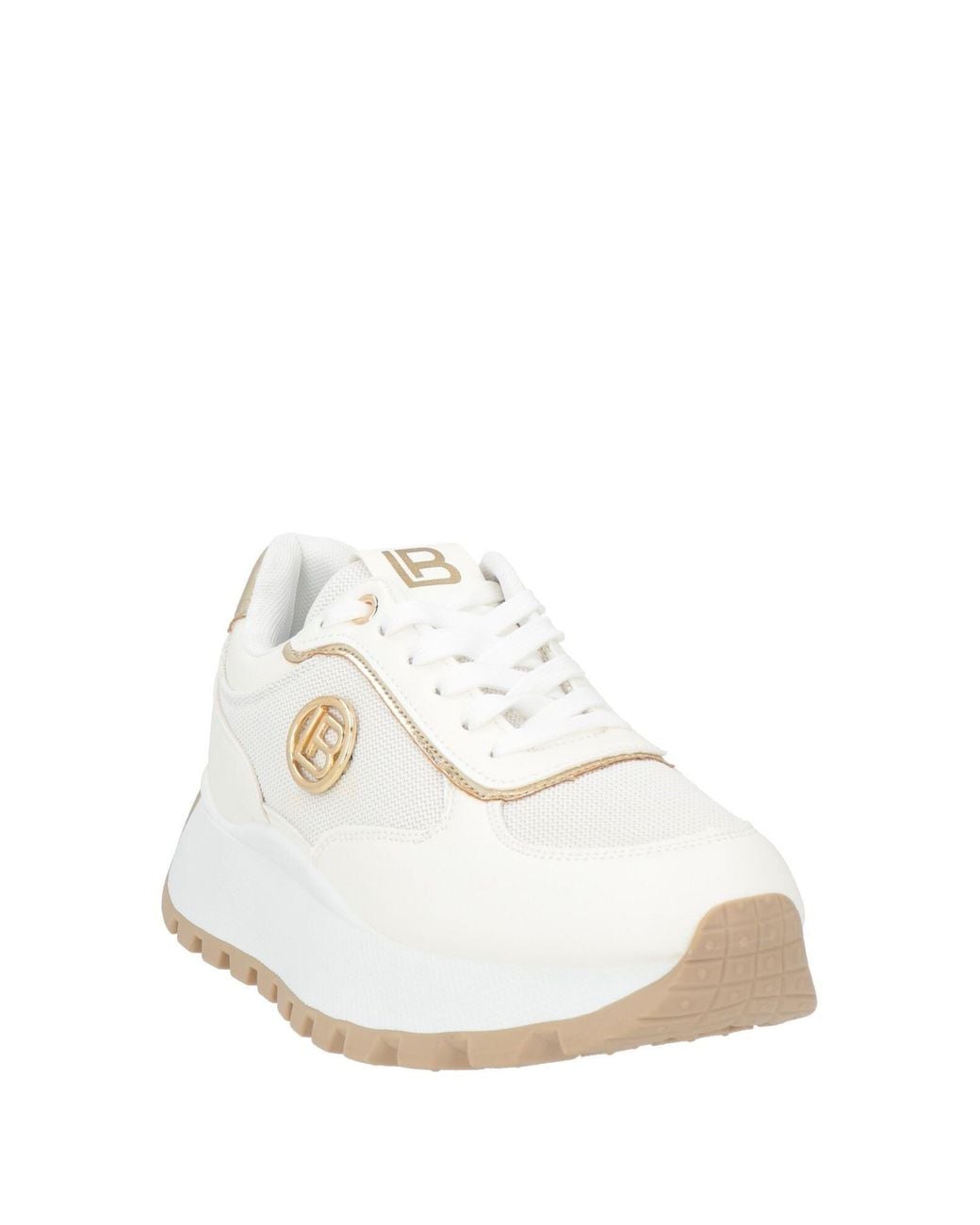 Laura Biagiotti White Sneakers Synthetic Material, Textile Fibers