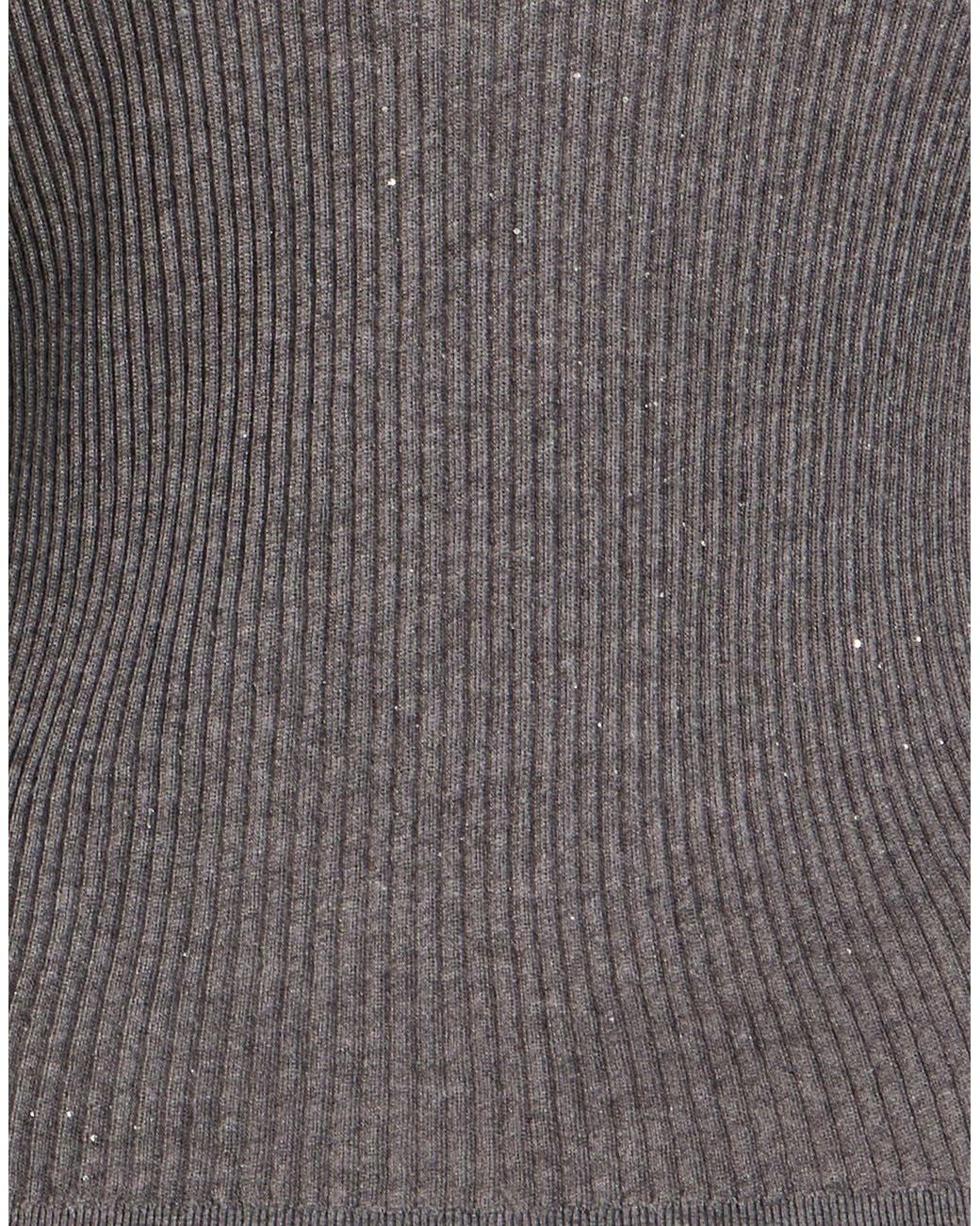 Max Mara Gray Sweater Silk, Wool, Polyamide, Elastane