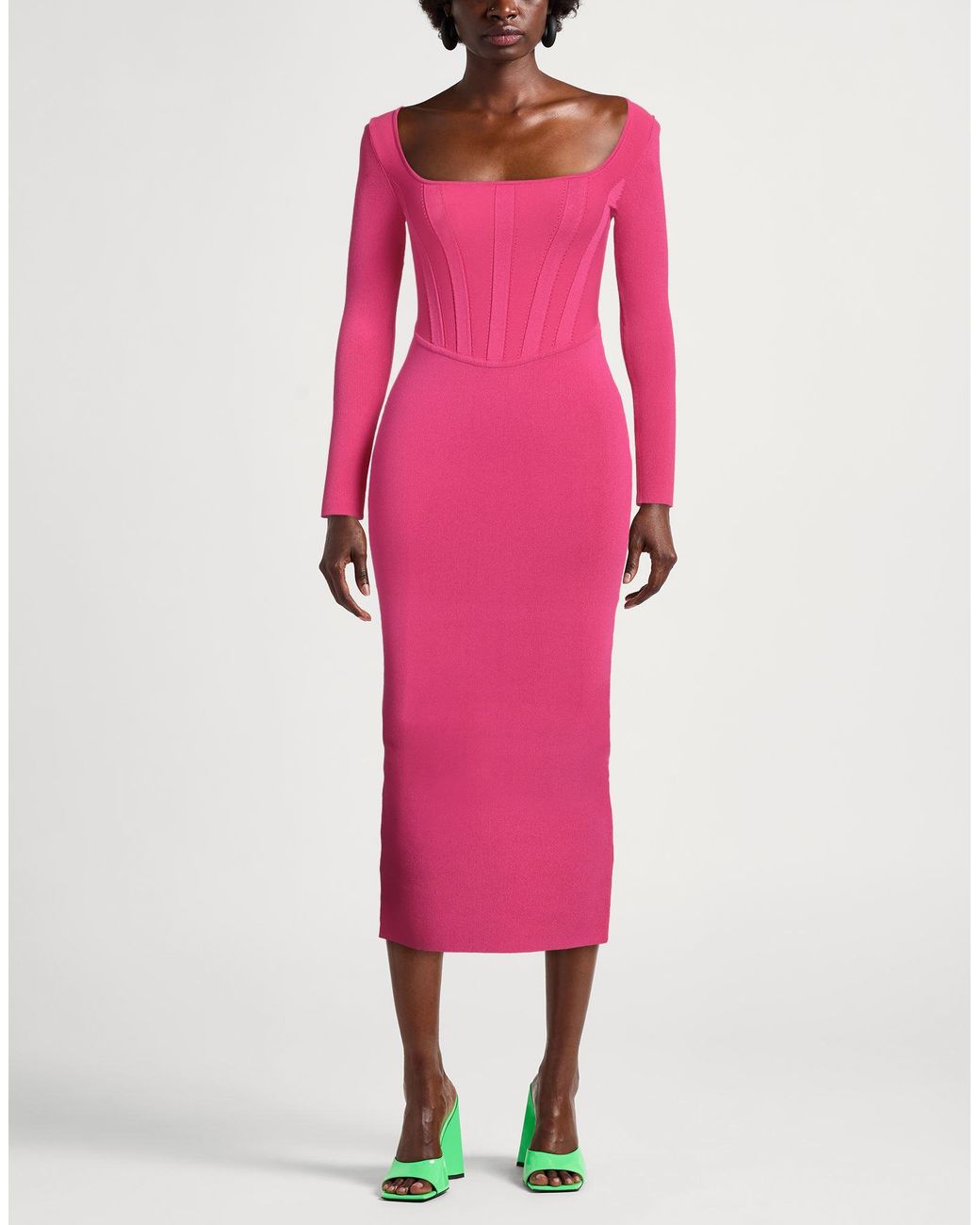 Pinko Pink Midi Dress
