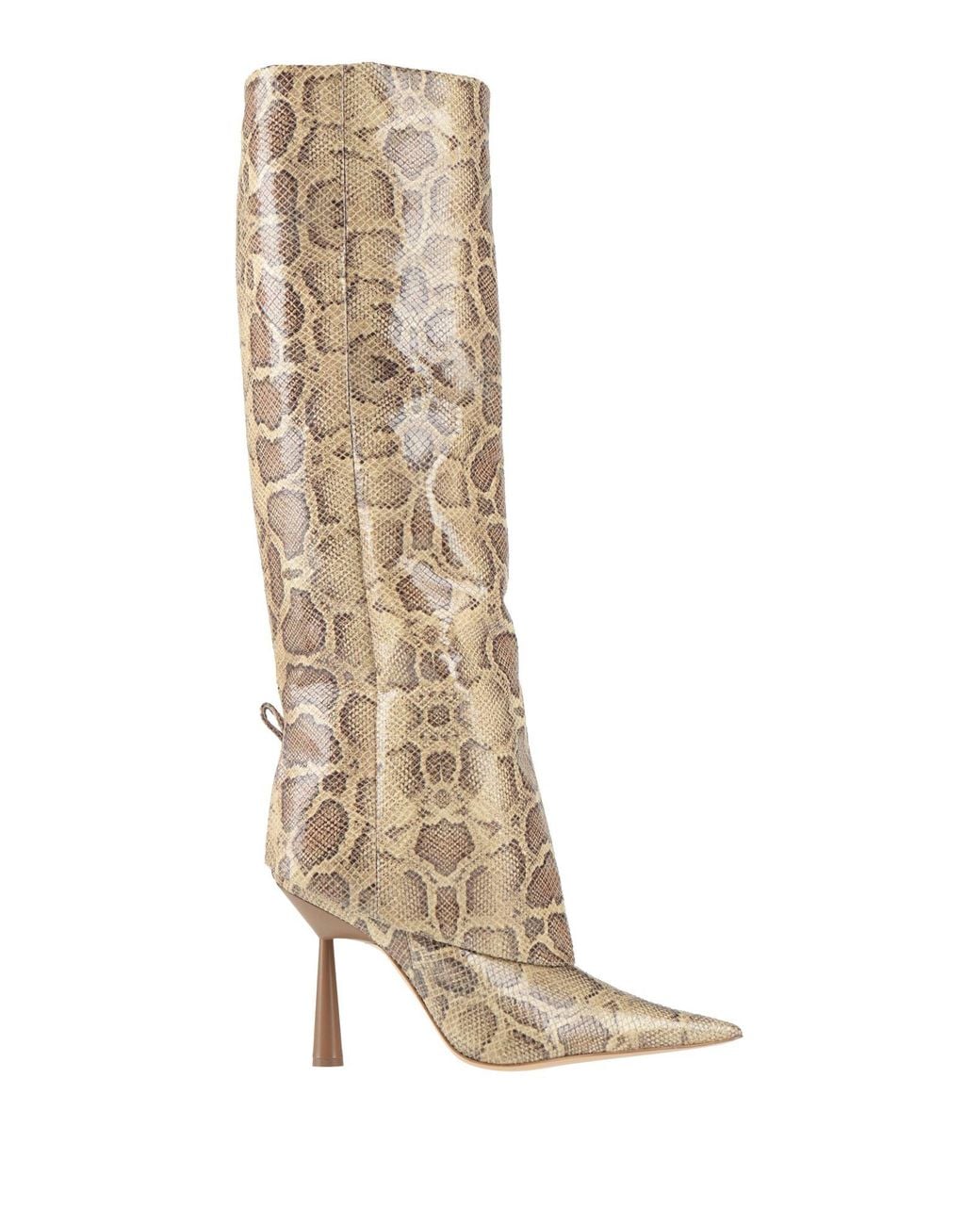 Gia Borghini White Boot Synthetic Material