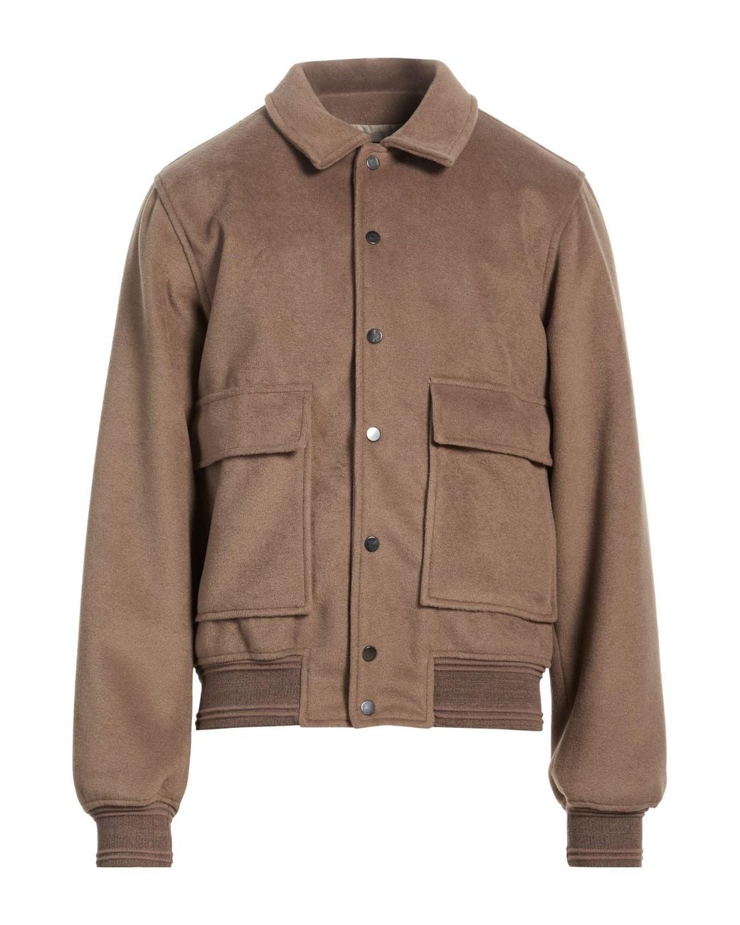 Gaelle Paris Brown Jacket Polyester, Wool for men