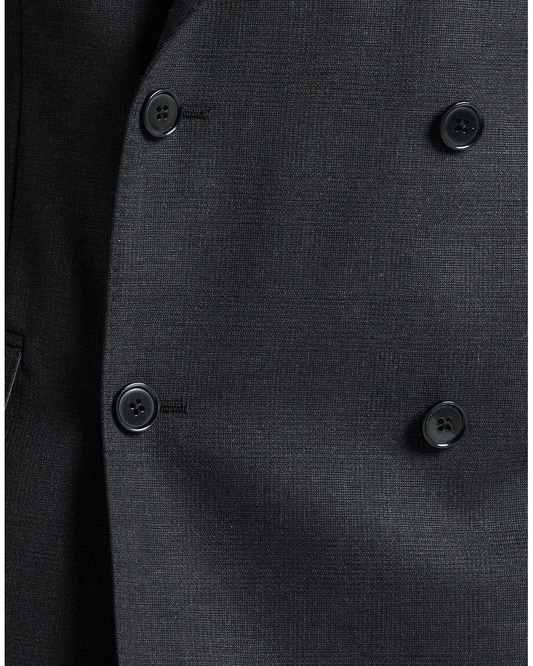 Lardini Black Suit Wool for men