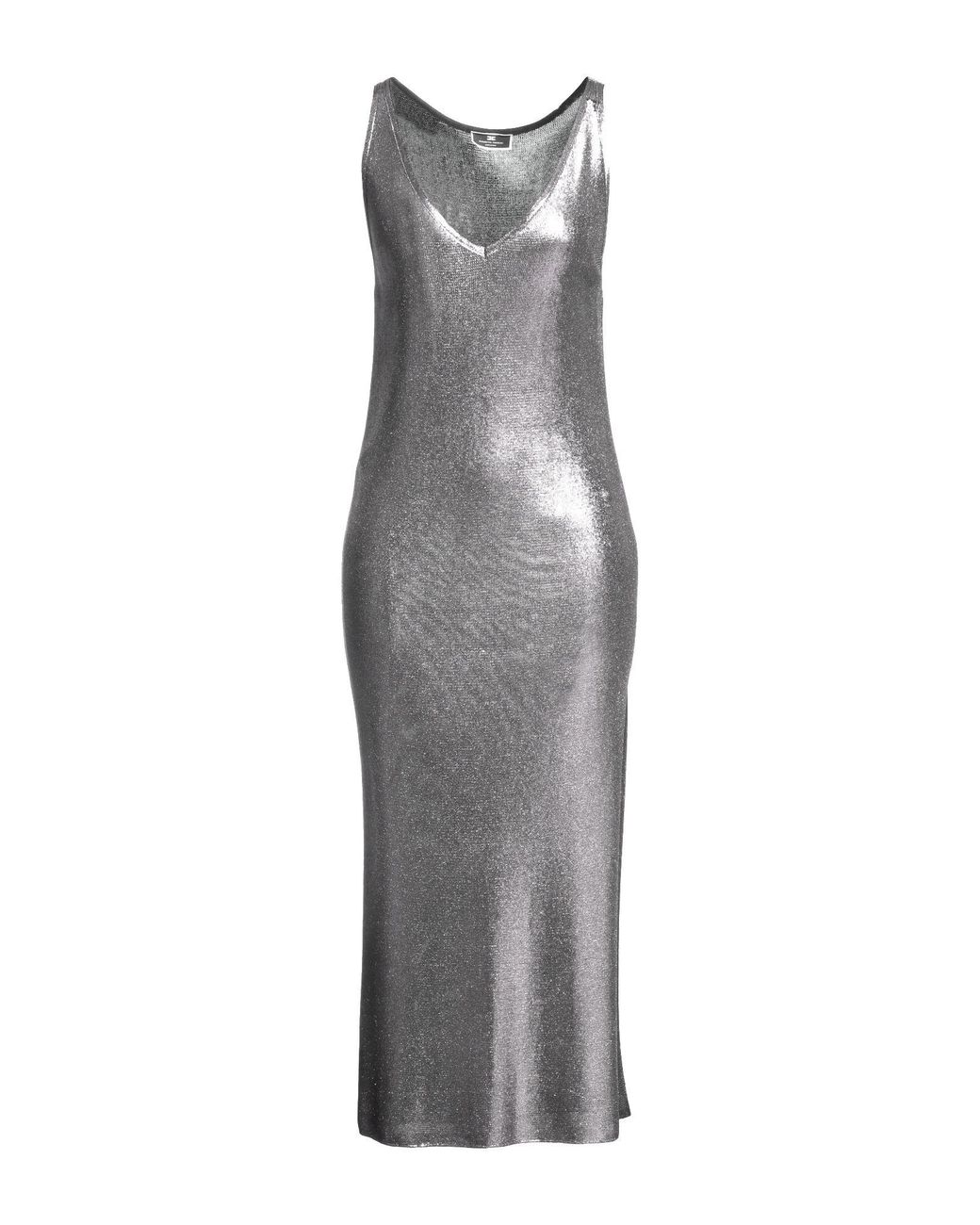 Elisabetta Franchi Gray Midi Dresses