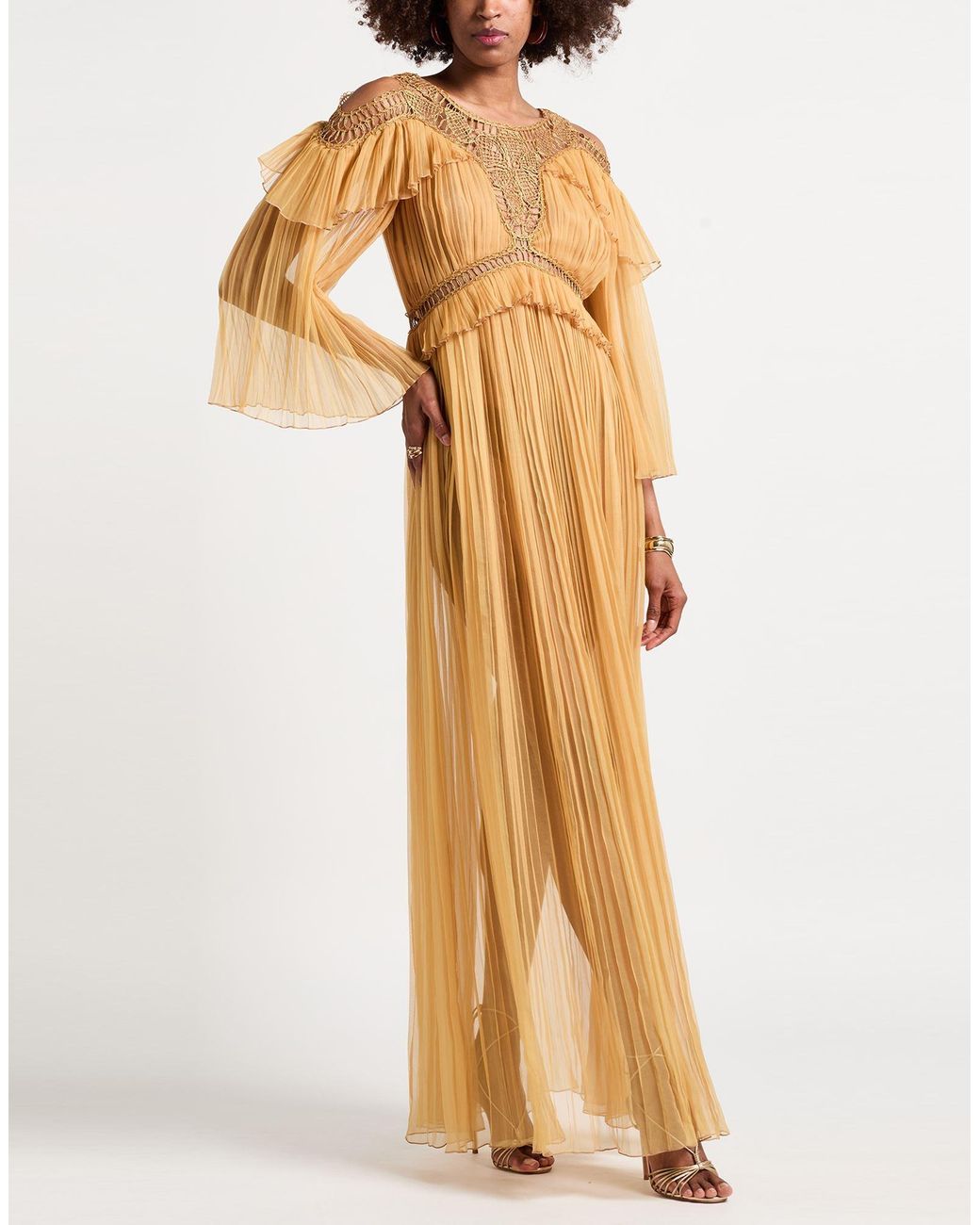 Alberta Ferretti Metallic Maxi Dresses