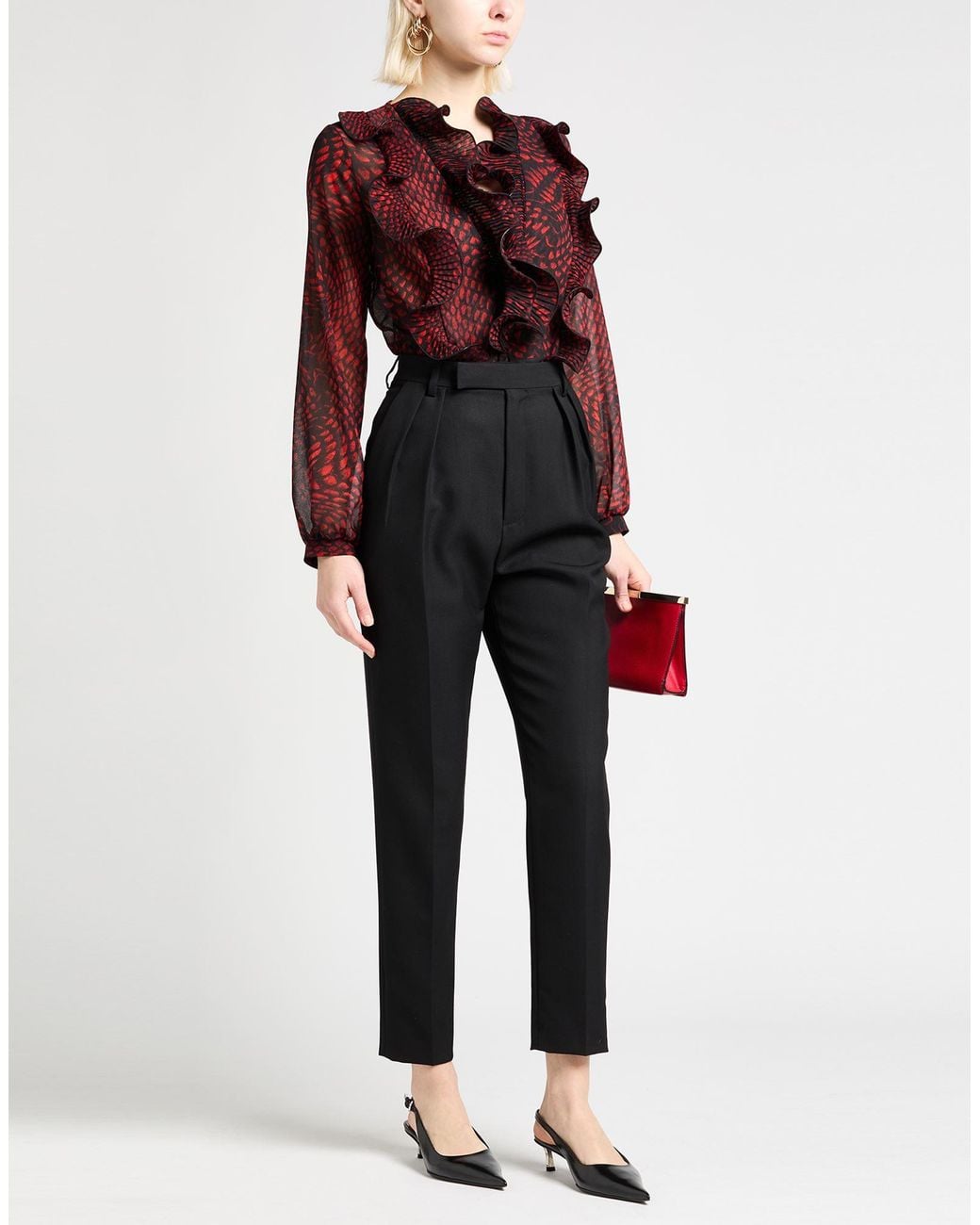 Babylon Red Bodysuit Polyester