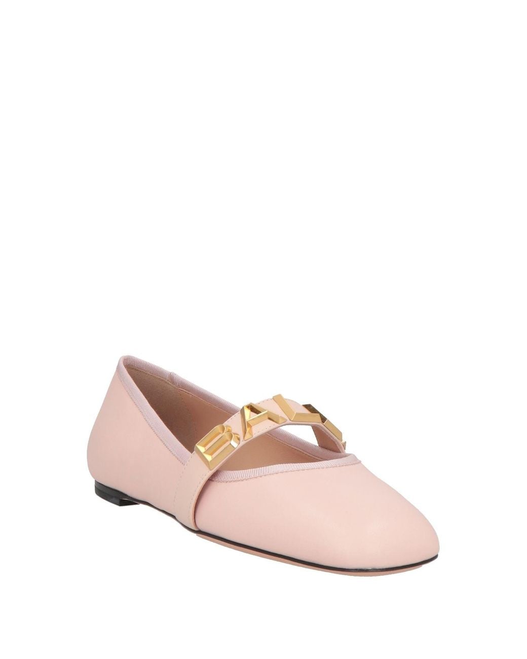 Bally Pink Ballet Flats Lambskin