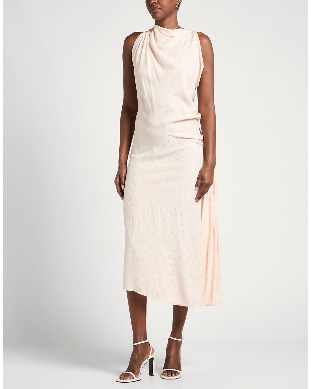 Victoria Beckham Natural Midi Dress