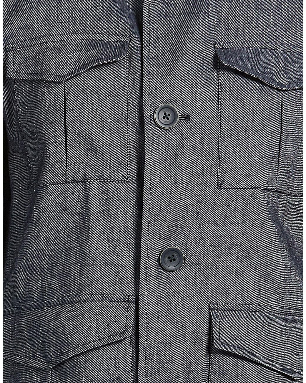 Herno Gray Denim Outerwear for men