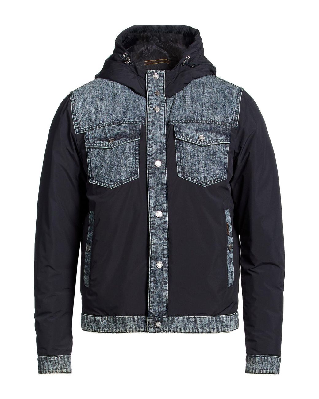 Moorer Blue Midnight Jacket Cotton, Polyester for men