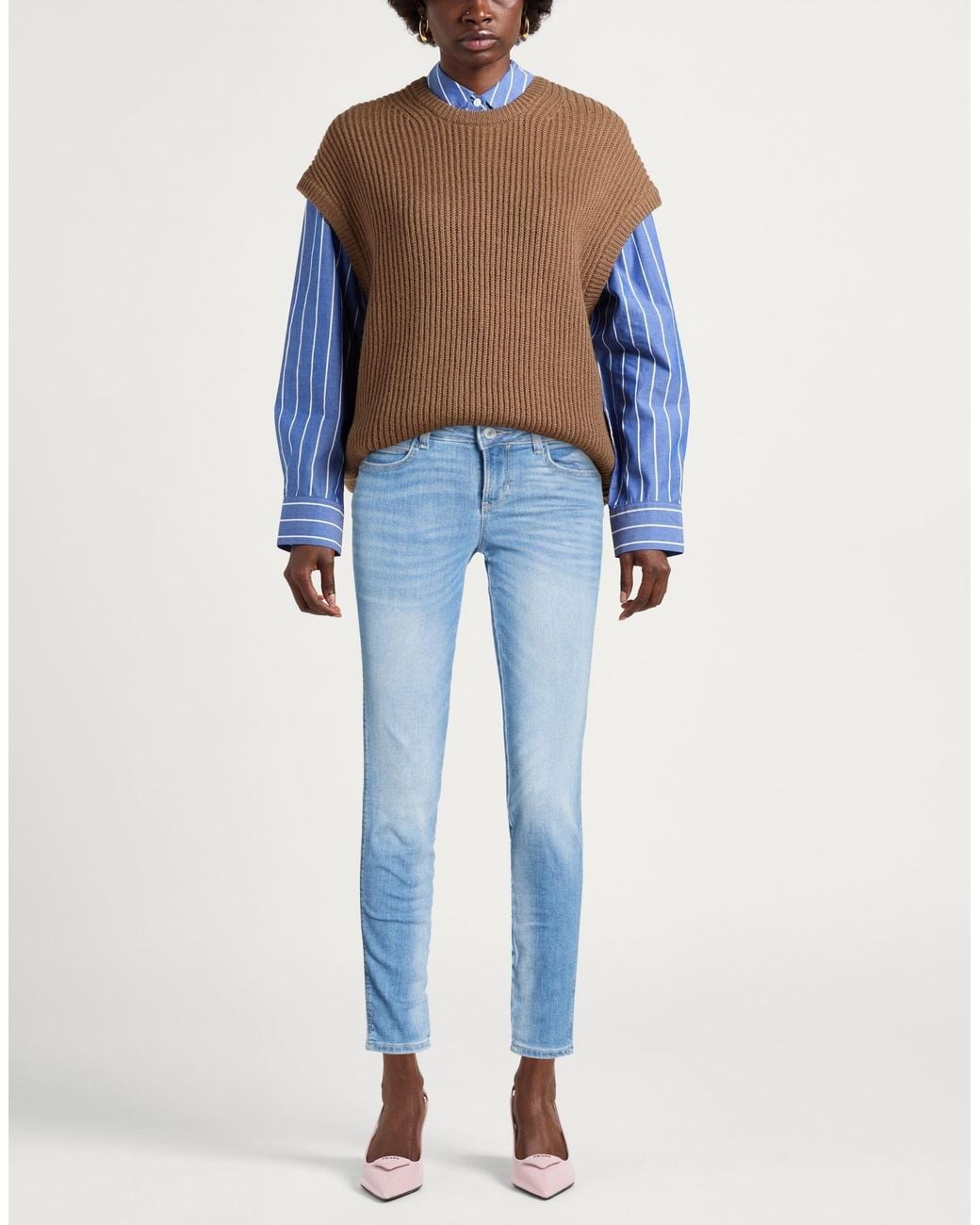 Guess Blue Jeans Cotton, Elastomultiester, Elastane