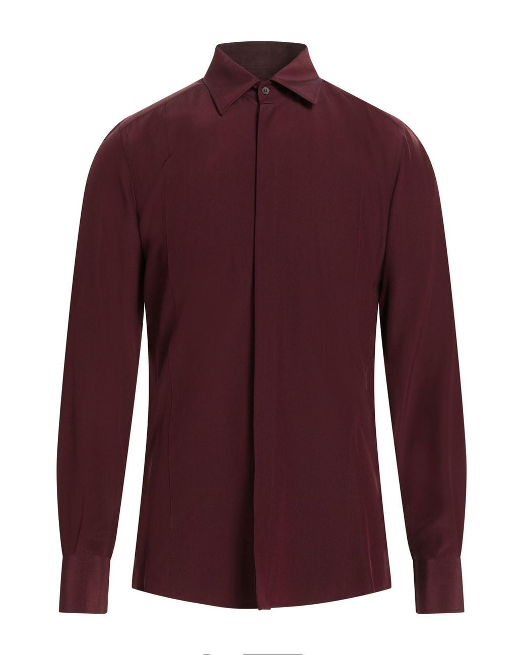 Dolce & Gabbana Purple Burgundy Shirt Silk for men
