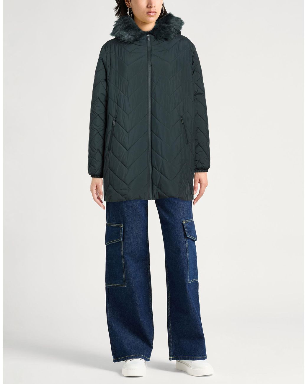 Diana Gallesi Green Puffer Polyester