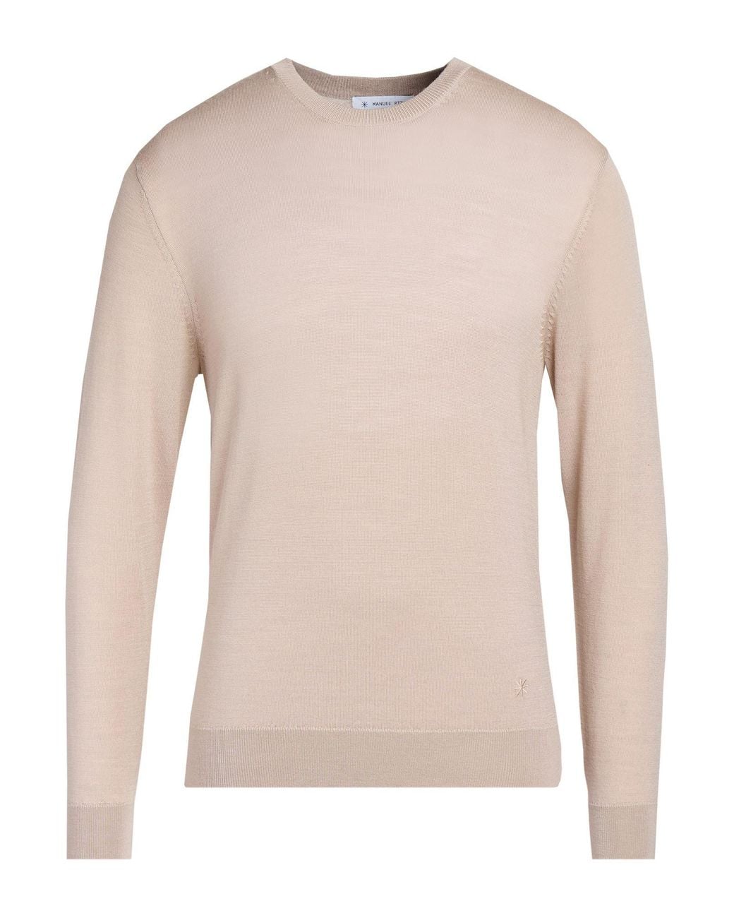 Manuel Ritz Natural Sweater Virgin Wool for men